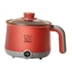 thumbnail image 4 of Olla eléctrica multifuncional para cocinar fideos, olla eléctrica portátil para cocinar carne, pasta, huevos, ramen, dormitorio Gris rojo, 4 of 8