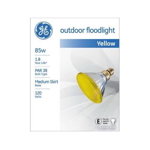 13473 Miser Outdoor Flood Light Bulb, Yellow, 85Watts Quantity 1