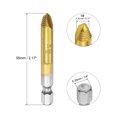 thumbnail image 2 of Unique Bargains #1 1/4' Hex Shank Titanium Coated High Speed Steel Damaged Screw Extractor, 2 of 5