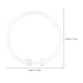 thumbnail image 2 of WORGEOUS 20pcs Clear Acrylic Shower Curtain Rings Easy Snap Closure Shower Curtain Hooks Transparent Bathroom Curtain Rings, 2 of 8
