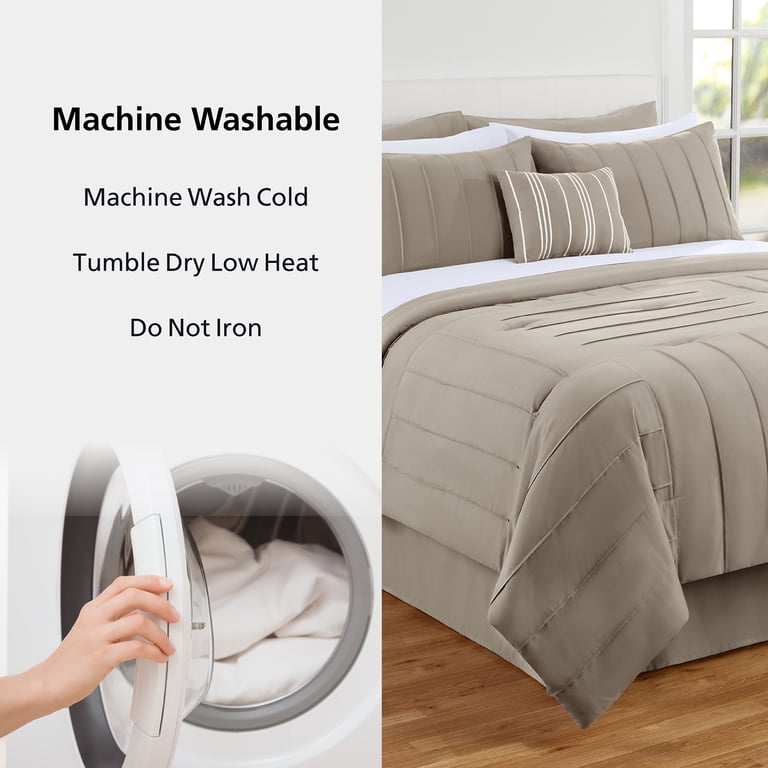 Mainstays All in One Reversible Comforter and Sheet set- 11 Piece