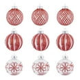 thumbnail image 5 of HomeDM 9Pcs Christmas Balls Ornaments - Red Shatterproof Christmas Tree Ornaments Plastic Hanging Balls for Holiday Wedding Party Decoration, 5 of 5