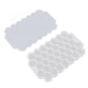 thumbnail image 5 of Molde flexible de silicona con forma de panal para hielo, 37 rejillas, para preparar cubitos de hielo caseros, color blanco, con tapa., 5 of 14