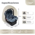 thumbnail image 3 of Autoasiento Porta Bebé Infanti NEST Color Gris Con Base Para Carro Grupo 0+, 3 of 7