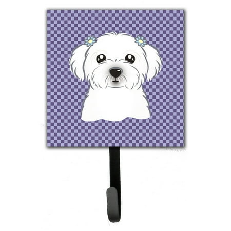 Caroline's Treasures Checke Maltese Wall Hook