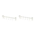 thumbnail image 3 of Langgg Easy Installation Kitchen Accessories Strong Bearing Capacity Easy To Clean Space Saving Organizer White 2Set, 3 of 6