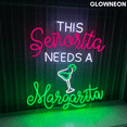 thumbnail image 2 of Glowneon This Senorita Needs A Margarita Neon Sign, Cocktail Led Sign, 2 of 5
