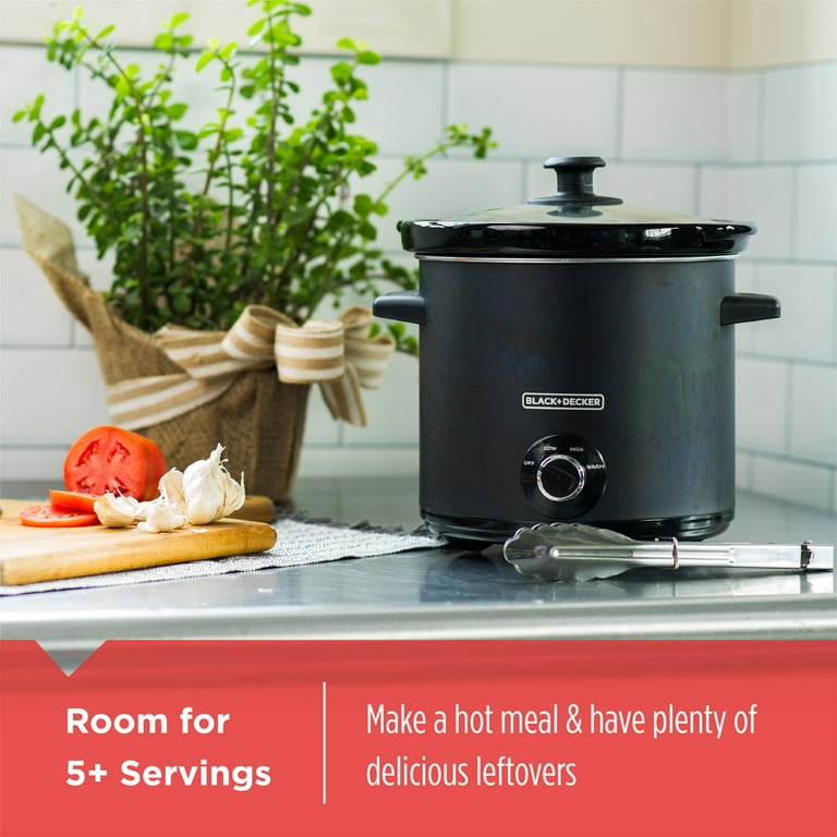 BLACK+DECKER 7 Qt. Stainless Steel Electric Slow Cooker with