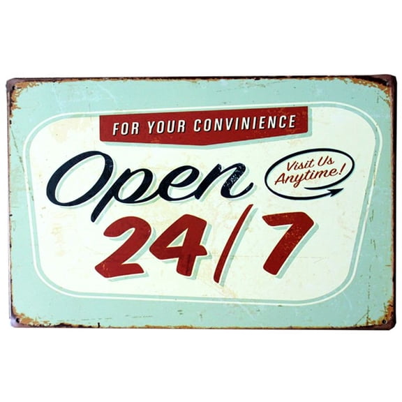 HELLOYOUNG Come In We're Open Sorry We're Closed Vintage Metal Sign for Pub Bar Cafe Entry Door Plaque A409