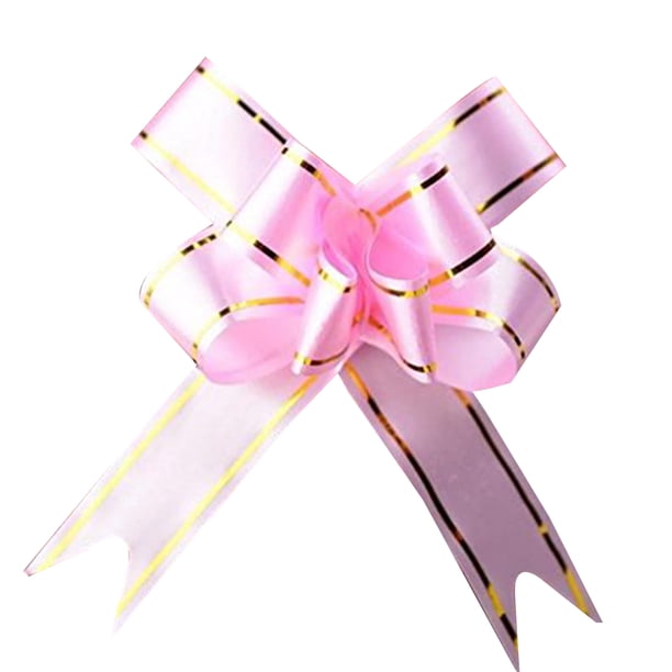 Matsuzay 10pcs Belleza Organza Cinta Lazos Coche Boda Regalo Decoración Envolvente Kits de decoración para fiestas Rosado Matsuzay JJ15892-09