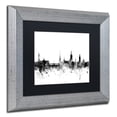 thumbnail image 4 of Trademark Fine Art "Stockholm Sweden Skyline B&W" Canvas Art by Michael Tompsett, Black Matte, Silver Frame, 4 of 4