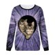 thumbnail image 4 of Camisas de mujer con estampado gráfico de manga larga con cuello redondo, sudadera, suéter, tops cómodos Fridja  hkj1952, 4 of 4