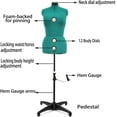 GEX 13 Dials Female Fabric Adjustable Mannequin Dress Form for Sewing, Mannequin Body Torso with