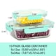 thumbnail image 2 of Contenedores de Almacenamiento de Alimentos UMEIED Pack de 10 con Tapa Hermética de Vidrio, 2 of 6