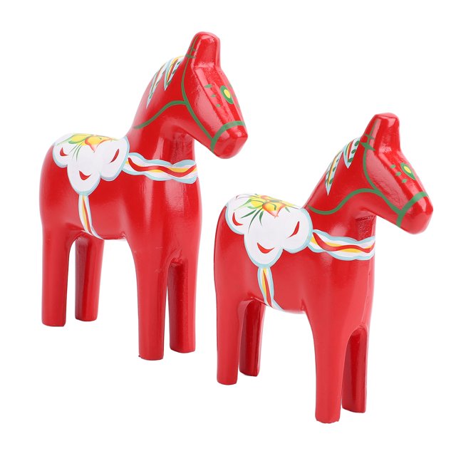 Figura De Caballos De Sueca Pintada A Mano, Adornos De Caballo Dalecarliano, Colores Vibrantes, Patrones únicos, Para La Decoración De La Boda En El Hogar