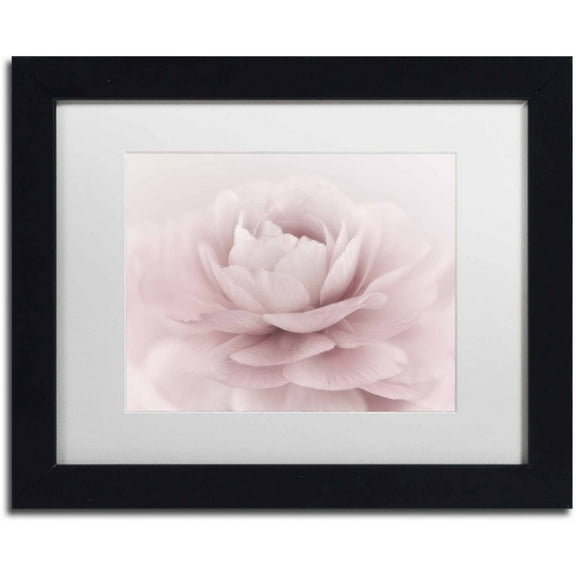 Trademark Fine Art 'Stylisch Rose Pink' Canvas Art by Cora Niele, White Matte, Black Frame