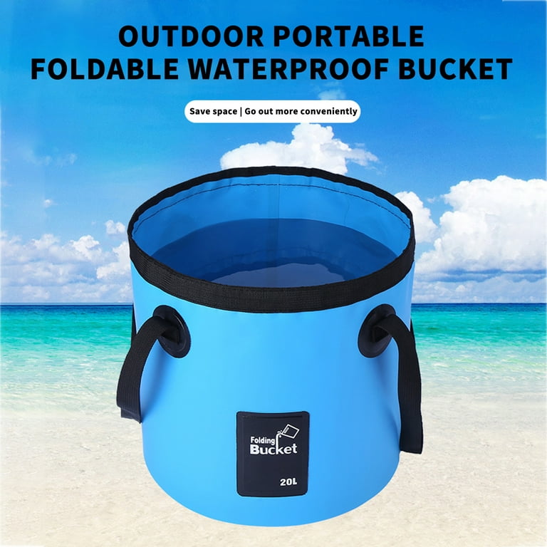 Collapsible Bucket,5 Gallon Bucket Multifunctional Portable Collapsible  Wash Basin Folding Bucket Water Container Fishing Bucket for Travelling  Camping Hiking Fishing Gardening 