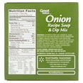 thumbnail image 4 of Great Value Onion Recipe Soup & Dip Mix, 2.5 oz, 4 of 5