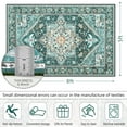 thumbnail image 7 of Homore Vintage Boho Oriental Medallion Area Rug, 5' x 8', Green, 7 of 7