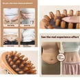 thumbnail image 3 of 2-Piece Wooden Massage Comb w/ Meridian Trigger Point & Scraping for Body & Scalp, Sandalwood, 3 of 7