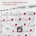 thumbnail image 5 of jafea Valentines Shower Curtains for Bathroom Love Shower Curtain Valentine''s Day Contracted Bathroom Decor Washable Durable Fabric Shower Curtains 72''''x72'''', 5 of 6