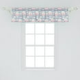 thumbnail image 2 of Ambesonne Party Valance Pack of 2, Retro Hot Air Balloons, 54"X12", Multicolor, 2 of 4