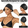 thumbnail image 4 of Yirtree Large Swimming Cap for Long Hair - Designed for Long, Thick and Curly Hair - Adults, Kids and Children - Women & Men - Premium Silicone, 4 of 8