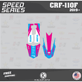 thumbnail image 2 of Kalair GFX Graphics Kit for Honda CRF110F (2019-2024) Speed Series, 2 of 5