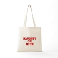 thumbnail image 5 of CafePress - NAUGHTY OR NICE Tote Bag - Unisex Canvas Tote Bag, Beige, 1-Piece, 5 of 6