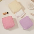 thumbnail image 3 of LAIQIEN Period Bag, Corduroy Sanitary Napkin Storage Bag,First Period Gear for Girls,Sanitary Disposal Bags for School Office Storage Sanitary Products (Black), 3 of 17