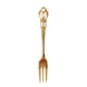 thumbnail image 2 of Tenedor de postre de acero inoxidable | Vajilla vintage, mango hueco, ideal para helado, pudín y yogur, estética elegante, ideal para comer en casa, artículos esenciales de cocina, diseño, 2 of 7