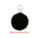 thumbnail image 4 of Billuyoard Fuzzy Ball Llavero Creativo Portátil Exquisito Encantador Llaveros Delicados Multi-colores Llaveros Mujeres Negro 4cm Artesanía Negro 6cm Billuyoard HA059936-66, 4 of 6