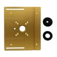 thumbnail image 1 of Router Table Insert Plate Aluminum Alloy Wood Milling Flip Board Machine Engraving Auxiliary Tool Woodworking Benches, 1 of 7
