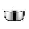 thumbnail image 2 of Mixing Bowl 30cm Stainless Steel Kitchen Basin Multi-Functional Wash Bowl for Vegetables Dough Kneading Mixing(1-Piece) Rkxzt, 2 of 5
