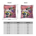 thumbnail image 4 of Funda de almohada súper suave de Las Chicas Superpoderosas con cremallera para dormitorio, sofá, sillón, fundas de almohada mullidas y acogedoras para todas las estaciones, almohada cuadrada, 4 of 8