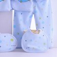 thumbnail image 5 of NOLDARES Preemie Newborn Baby Boy Girl Clothes Infant Clothing Romper Pant Outfits Set Layette Essentials 7 Pieces Set(A072-Sky Blue), 5 of 6