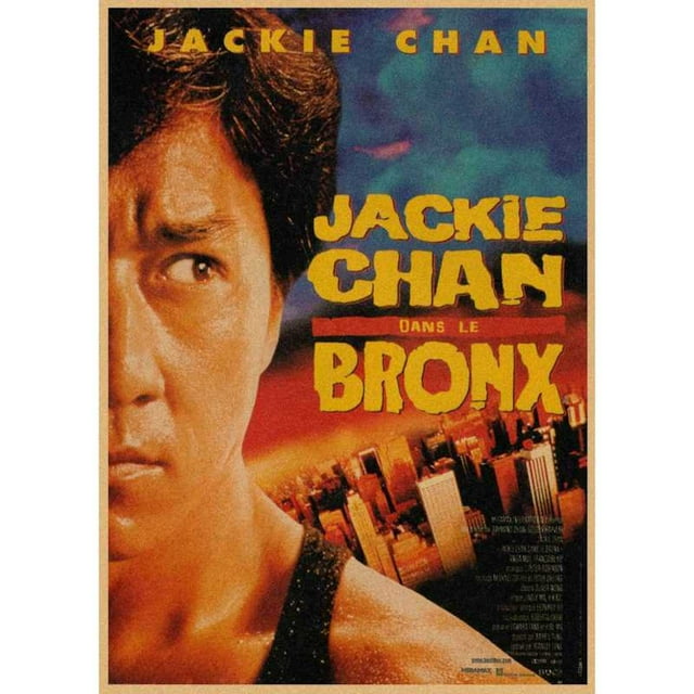 Póster de animación Jackie Chan, estrella del Kung-Fu, 29,7 x 42 cm, papel