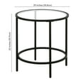 thumbnail image 4 of Evelyn&Zoe Sivil 20" Wide Round Side Table in Blackened Bronze, 4 of 6