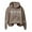 Coffee, variant on Yes I'm Cold Print Hoodie for Women with Pocket Long Sleeve Sweatshirt Fall Casual Pullover Tops