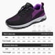 thumbnail image 3 of Tenis Zapatos Cordones Elásticos Transpirables Unisex para Deporte Outdoor (38 ) Negro Morado Likrtyny Tenis De Mujer Tenis De Hombre, 3 of 5