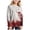 Brick Red, variant on Splatter Stained Print Zombie Long Sleeve T-Shirt Watermelon Red 2-3Years
