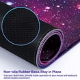 thumbnail image 6 of Gaming Mouse Pad, Extended Mouse Pad, 31.5x15.7inch XXL Large Big Computer Keyboard Mouse Mat Desk Pad with Non-Slip Base and Stitched Edge for Home Office Gaming Work‘ (Purple-Galaxy), 6 of 6