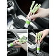 thumbnail image 6 of 3-in-1 Car Vent Cleaning Brush - Double-Sided Microfiber & Bristle Tool for Vents, Dashboards & Auto Interior, 16.5cm Ergonomic Handle, White, 1pc, 6 of 6