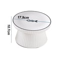 thumbnail image 2 of Cuenco de comida para gatos elevado de porcelana, cuenco de agua para gatos poco profundo para gatos, perros pequeños, plato de alimentación de alimentos MFZFUKR BST3006945-2, 2 of 6