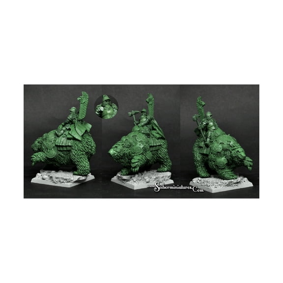 Scibor Monstrous Miniatures Winged Hussar on Bear #1 New