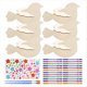 thumbnail image 1 of Paquete de 6 Kits Manualidades de Carillón de Viento de Pájaros en 3D para Niños, Juego Manualidades de Animales Madera para Pintar y Construir, Regalos Cumpleaños para Niñas/Niños, 1 of 5