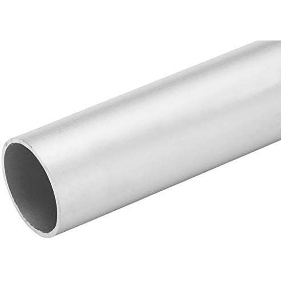 92" Long - 1/2" Round Tubing .050" Wall Clear Anodized Aluminum