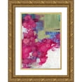 thumbnail image 1 of Ogren, Sarah 11x14 Gold Ornate Wood Framed with Double Matting Museum Art Print Titled - Hot Pink Roses II, 1 of 4