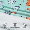 thumbnail image 3 of Zando Kids Blanket Hoodie Oversized Warm Cozy Wearable Blanket Hooded Sweatshirt for Boys Girls Cat, 3 of 5