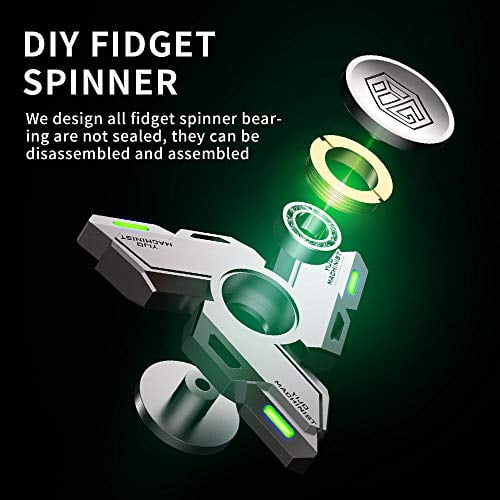 Tri Fidget Hand Spinner luminous Metal Finger Focus Toy ADHD